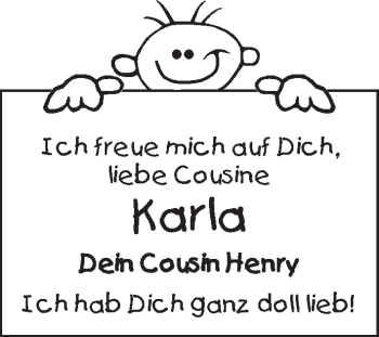 Babyanzeige von Karla  von WESER-KURIER