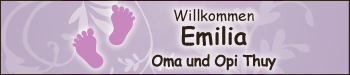 Babyanzeige von Emilia Thuy von WESER-KURIER