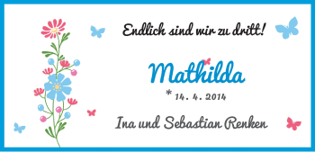 Babyanzeige von Mathilda Renken von WESER-KURIER