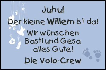 Babyanzeige von Willem  von WESER-KURIER