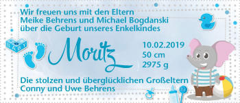 Babyanzeige von Moritz Bogdanski von WESER-KURIER